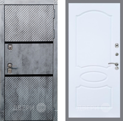 Входная металлическая Дверь Рекс (REX) 15 Бетон Темный FL-128 Силк Сноу в Черноголовке