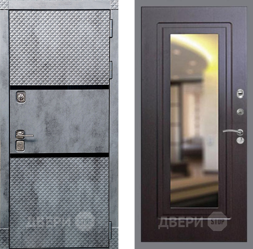Входная металлическая Дверь Рекс (REX) 15 Бетон Темный FLZ-120 Венге в Черноголовке