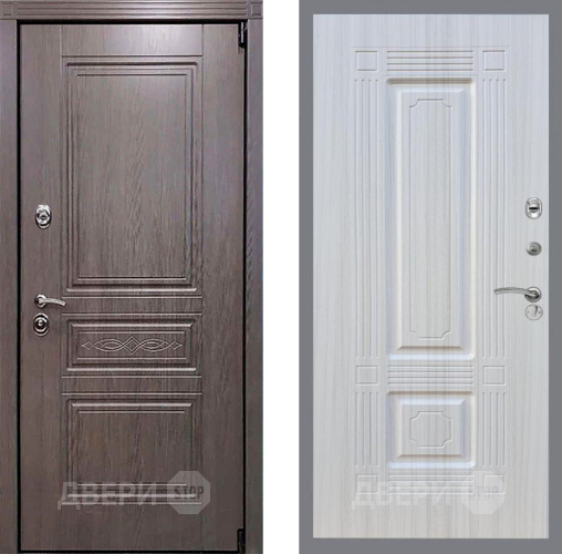 Входная металлическая Дверь Рекс (REX) Премиум-S FL-2 Сандал белый в Черноголовке