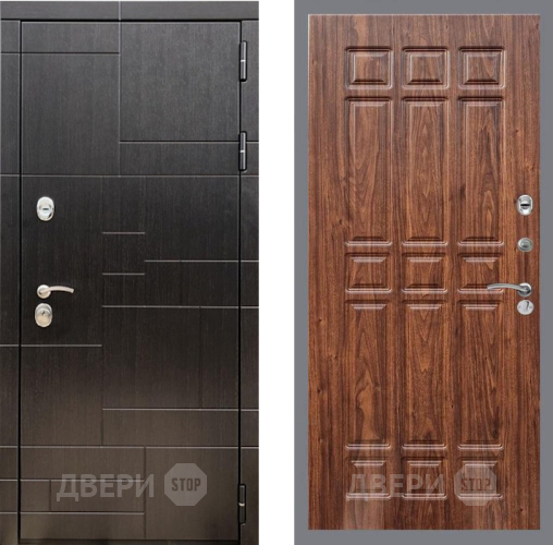 Входная металлическая Дверь Рекс (REX) 20 FL-33 орех тисненый в Черноголовке