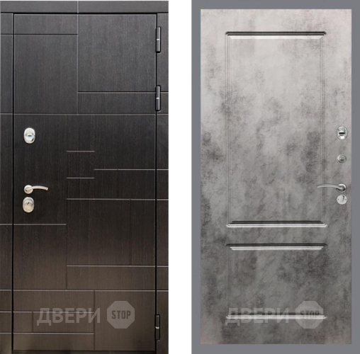 Входная металлическая Дверь Рекс (REX) 20 FL-117 Бетон темный в Черноголовке