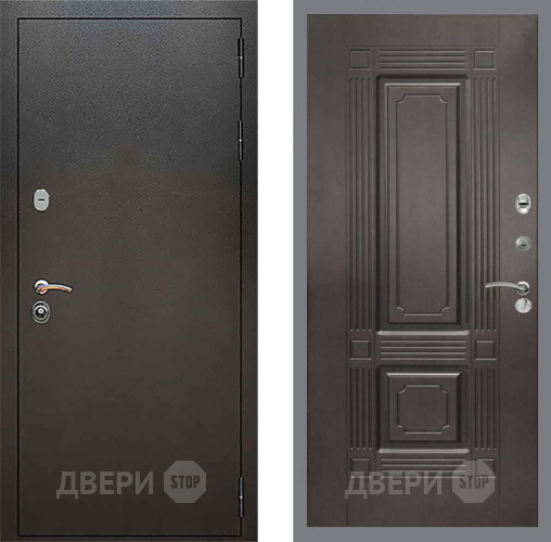 Входная металлическая Дверь Рекс (REX) 5 Серебро Антик FL-2 Венге в Черноголовке
