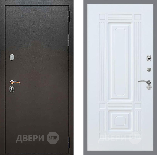 Входная металлическая Дверь Рекс (REX) 5 Серебро Антик FL-2 Силк Сноу в Черноголовке