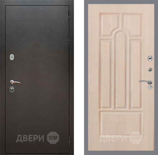 Входная металлическая Дверь Рекс (REX) 5 Серебро Антик FL-58 Беленый дуб в Черноголовке