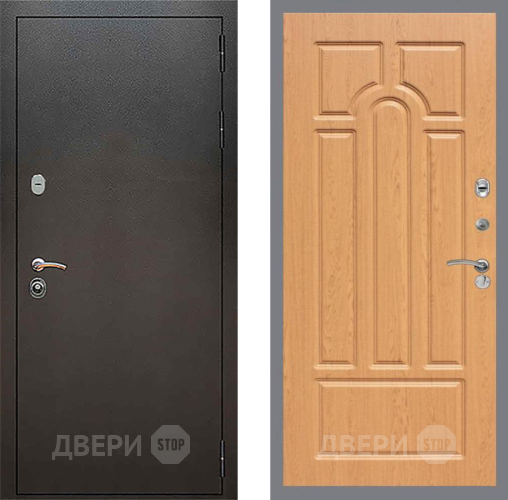 Входная металлическая Дверь Рекс (REX) 5 Серебро Антик FL-58 Дуб в Черноголовке