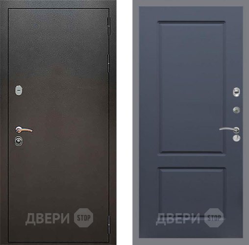 Входная металлическая Дверь Рекс (REX) 5 Серебро Антик FL-117 Силк титан в Черноголовке