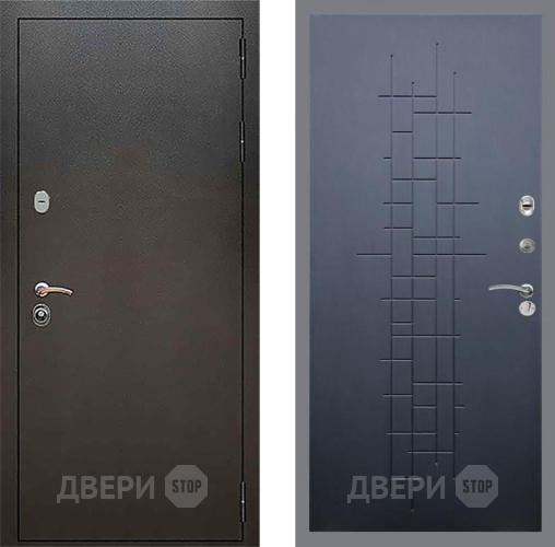 Входная металлическая Дверь Рекс (REX) 5 Серебро Антик FL-289 Ясень черный в Черноголовке