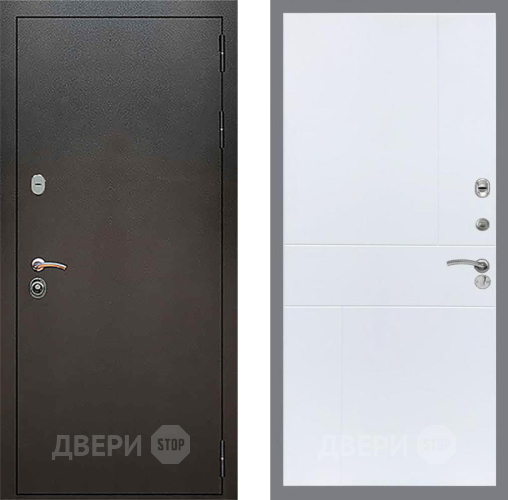 Дверь Рекс (REX) 5 Серебро Антик FL-290 Силк Сноу в Черноголовке