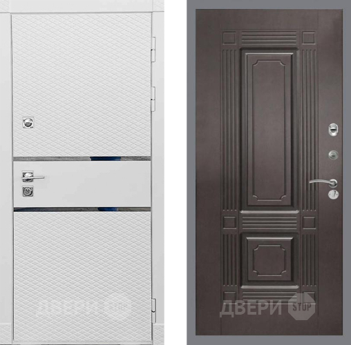 Входная металлическая Дверь Рекс (REX) 15 Силк Сноу FL-2 Венге в Черноголовке