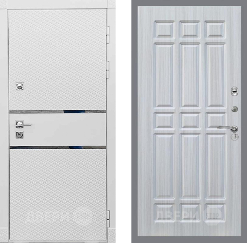 Входная металлическая Дверь Рекс (REX) 15 Силк Сноу FL-33 Сандал белый в Черноголовке