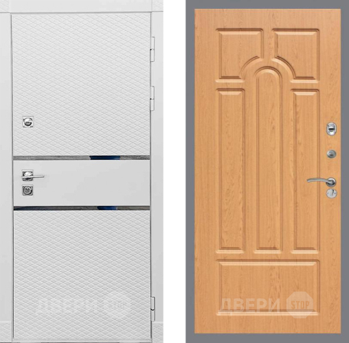 Входная металлическая Дверь Рекс (REX) 15 Силк Сноу FL-58 Дуб в Черноголовке