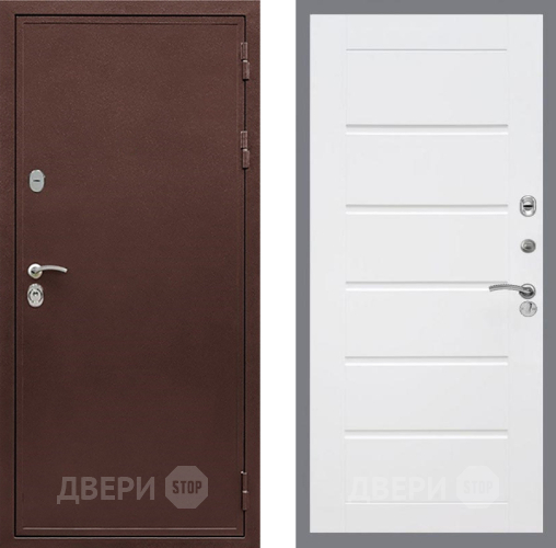 Входная металлическая Дверь Рекс (REX) 5А Сити Белый ясень в Черноголовке