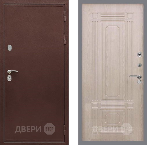 Входная металлическая Дверь Рекс (REX) 5А FL-2 Беленый дуб в Черноголовке