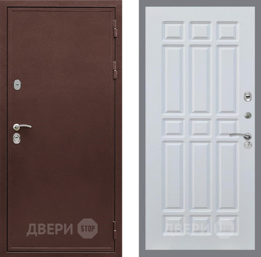 Входная металлическая Дверь Рекс (REX) 5А FL-33 Белый ясень в Черноголовке
