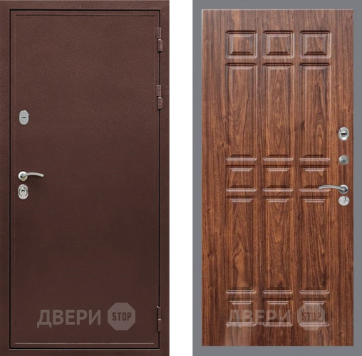 Входная металлическая Дверь Рекс (REX) 5А FL-33 орех тисненый в Черноголовке