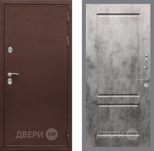 Входная металлическая Дверь Рекс (REX) 5А FL-117 Бетон темный в Черноголовке