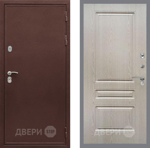 Входная металлическая Дверь Рекс (REX) 5А FL-243 Беленый дуб в Черноголовке