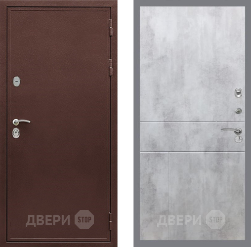 Входная металлическая Дверь Рекс (REX) 5А FL-290 Бетон светлый в Черноголовке