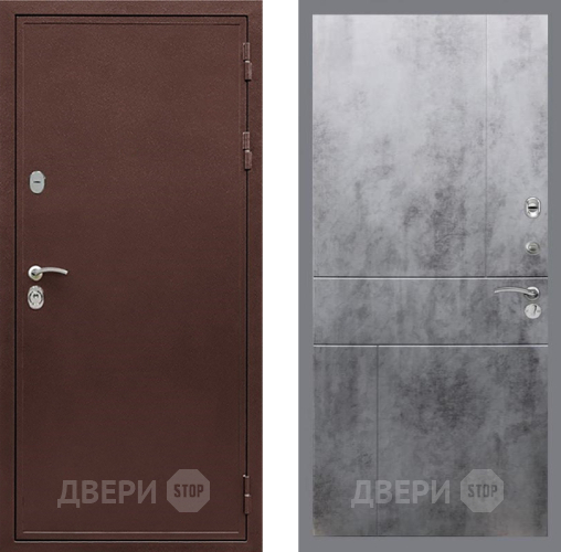 Входная металлическая Дверь Рекс (REX) 5А FL-290 Бетон темный в Черноголовке