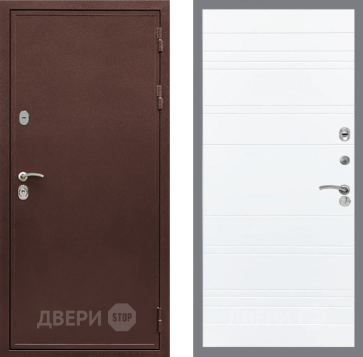 Входная металлическая Дверь Рекс (REX) 5А Line Силк Сноу в Черноголовке