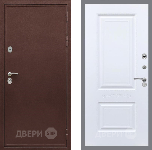 Входная металлическая Дверь Рекс (REX) 5А Смальта Силк Сноу в Черноголовке