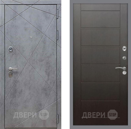 Входная металлическая Дверь Рекс (REX) 13 Бетон Темный Сити Венге в Черноголовке