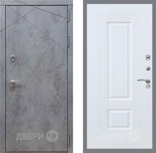 Входная металлическая Дверь Рекс (REX) 13 Бетон Темный FL-2 Силк Сноу в Черноголовке