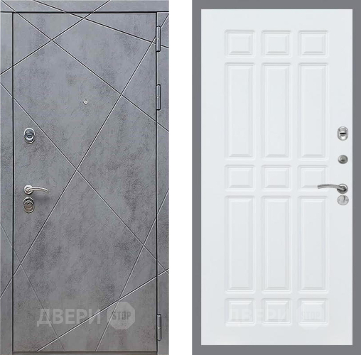 Входная металлическая Дверь Рекс (REX) 13 Бетон Темный FL-33 Силк Сноу в Черноголовке