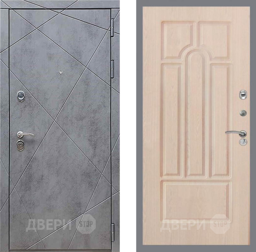 Входная металлическая Дверь Рекс (REX) 13 Бетон Темный FL-58 Беленый дуб в Черноголовке