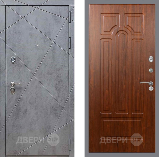 Входная металлическая Дверь Рекс (REX) 13 Бетон Темный FL-58 Морёная берёза в Черноголовке
