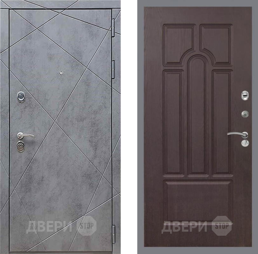 Входная металлическая Дверь Рекс (REX) 13 Бетон Темный FL-58 Венге в Черноголовке