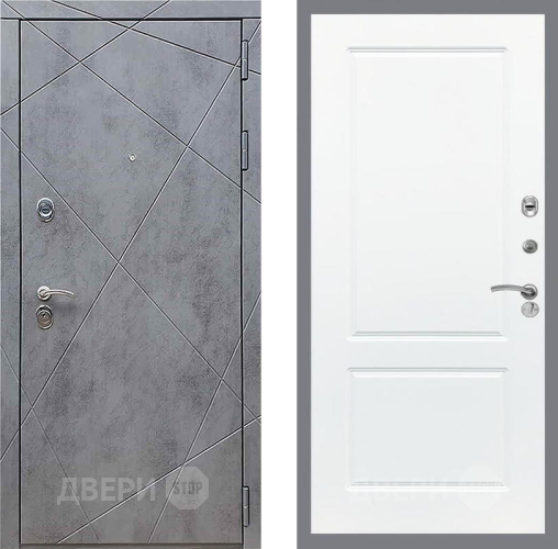 Входная металлическая Дверь Рекс (REX) 13 Бетон Темный FL-117 Силк Сноу в Черноголовке