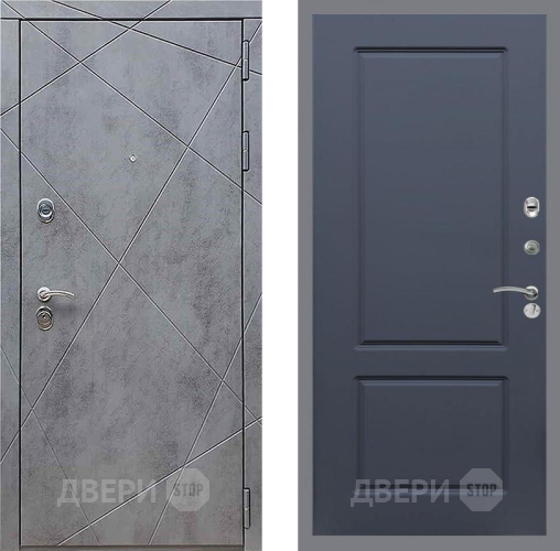 Входная металлическая Дверь Рекс (REX) 13 Бетон Темный FL-117 Силк титан в Черноголовке