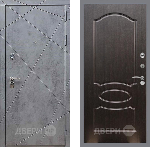 Входная металлическая Дверь Рекс (REX) 13 Бетон Темный FL-128 Венге светлый в Черноголовке