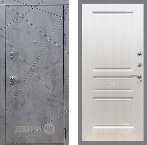 Входная металлическая Дверь Рекс (REX) 13 Бетон Темный FL-243 Лиственница беж в Черноголовке