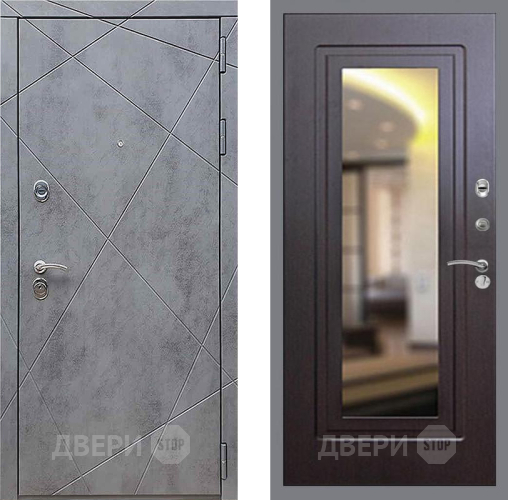 Входная металлическая Дверь Рекс (REX) 13 Бетон Темный FLZ-120 Венге в Черноголовке