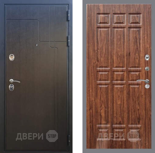 Дверь Рекс (REX) Премиум-246 FL-33 орех тисненый в Черноголовке