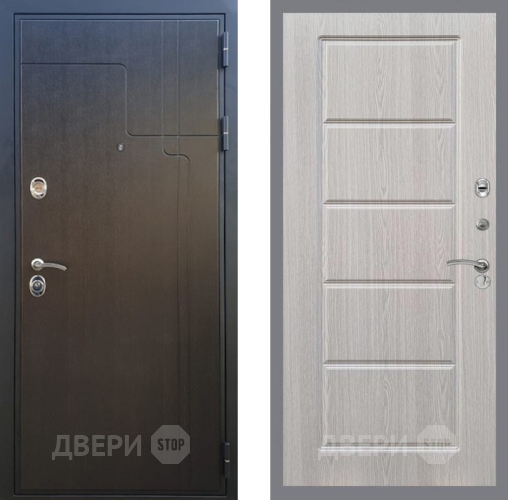 Входная металлическая Дверь Рекс (REX) Премиум-246 FL-39 Беленый дуб в Черноголовке