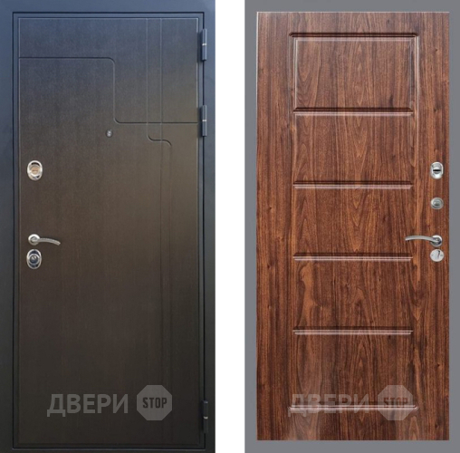 Входная металлическая Дверь Рекс (REX) Премиум-246 FL-39 орех тисненый в Черноголовке