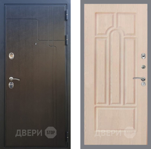 Входная металлическая Дверь Рекс (REX) Премиум-246 FL-58 Беленый дуб в Черноголовке