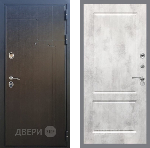 Входная металлическая Дверь Рекс (REX) Премиум-246 FL-117 Бетон светлый в Черноголовке