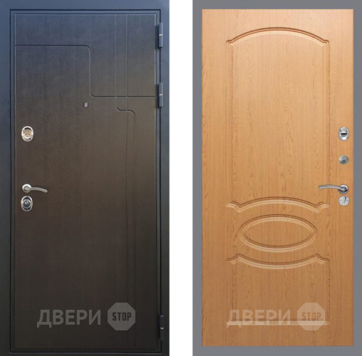 Входная металлическая Дверь Рекс (REX) Премиум-246 FL-128 Дуб в Черноголовке