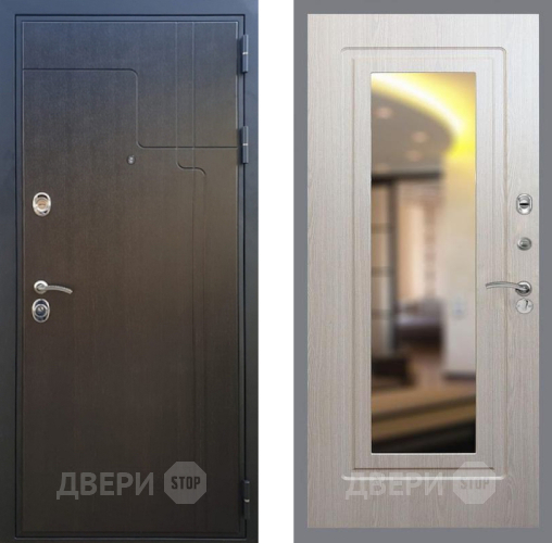 Входная металлическая Дверь Рекс (REX) Премиум-246 FLZ-120 Беленый дуб в Черноголовке