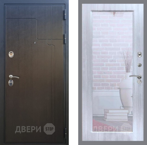 Дверь Рекс (REX) Премиум-246 Зеркало Пастораль Сандал белый в Черноголовке
