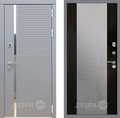 Входная металлическая Дверь Рекс (REX) 24 СБ-16 Зеркало Венге в Черноголовке