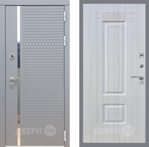 Входная металлическая Дверь Рекс (REX) 24 FL-2 Сандал белый в Черноголовке
