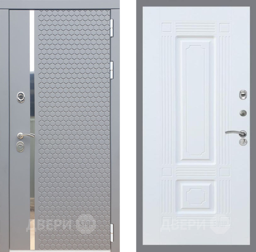 Входная металлическая Дверь Рекс (REX) 24 FL-2 Силк Сноу в Черноголовке