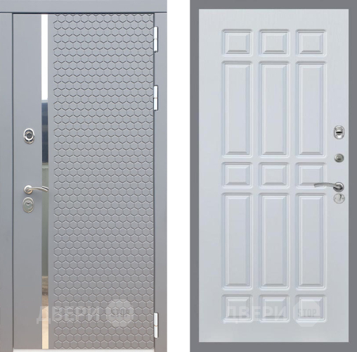 Входная металлическая Дверь Рекс (REX) 24 FL-33 Белый ясень в Черноголовке