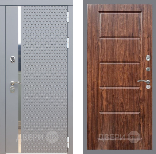 Входная металлическая Дверь Рекс (REX) 24 FL-39 орех тисненый в Черноголовке