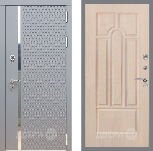 Входная металлическая Дверь Рекс (REX) 24 FL-58 Беленый дуб в Черноголовке